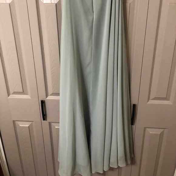 Jenny Yoo Collection Luxe Chiffon Blue Skirt Size 0 - Picture 5 of 6